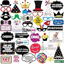 Accessoires pour photomaton pour la fête de la retraite : 35 modèles imprimables ( - Canada