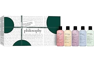 philosophy holiday 3-in-1 shampoo, shower gel & bubble bath - luxurious rich & lathering formula - skin is left soft & moisturized - hair is left clean & conditioned