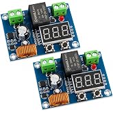 12V&ndash;36V DC Low Voltage Cutoff Module, Programmable Battery Voltage Protector with LED Display, Low Voltage Disconnect Switch for 12V/24V/36V Solar, RV, Car, Boat Battery Systems, 2 Pack