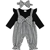 YINGISFITM Newborn Baby Girl Clothes Long Sleeve Romper One Piece Jumpsuit Fall Winter Infant Outfits 0 3 6 9 12 18 Months