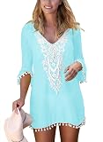JLTPH Donna Chiffon Camicetta Floreale Stampa Boho Batwing
