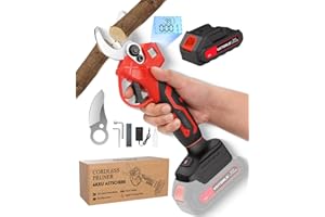 VEITORLD 20V Electric Pruning Shears, Garden Shears, 30mm 1.2'' Cutting Diameter Portable Cordless Branch Cutter Tree Trimmer with LCD Display＆Replaceable Blade, Gifts for Men Dad Him Husband Christmas