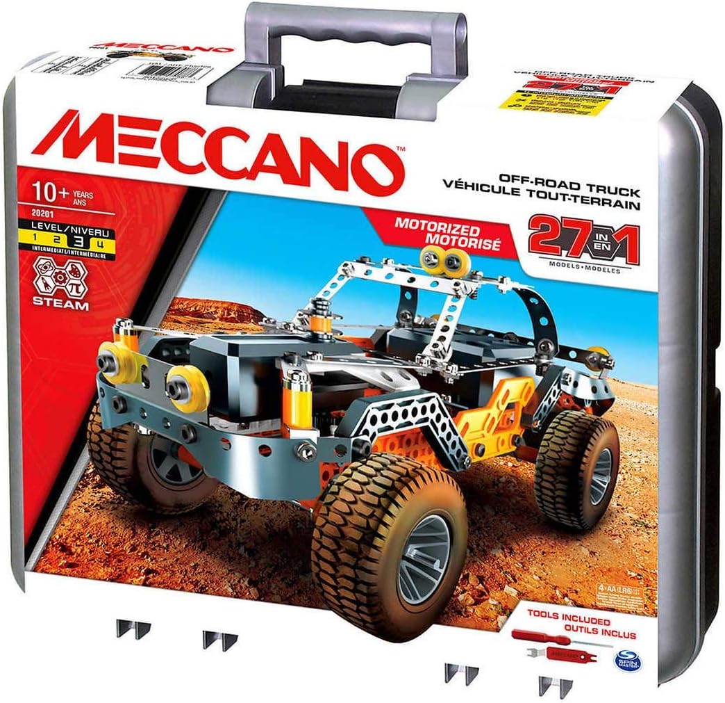 2021 New Meccano, 27in1 Motorized OffRoad Truck Model Building Kit