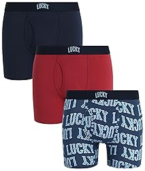 Lucky Brand Men's Boxer Briefs – 3 Pack Soft