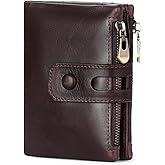 FALAN MULE Wallet for Men Large Capacity Genuine Leather Men Wallets RFID Blocking