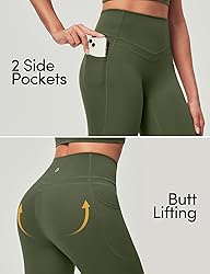 IUGA Compression Leggings with Pockets for Women