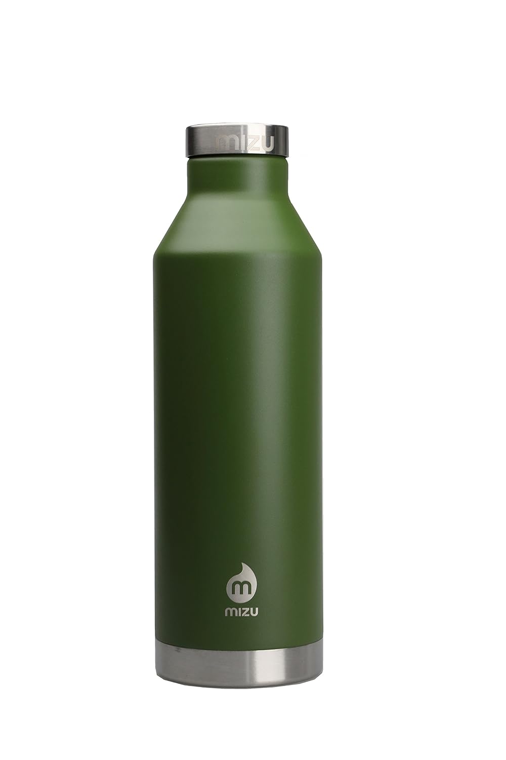 One Size Mizu V8 Water Bottle California Flag Glossy White Water Bottles Home Kitchen