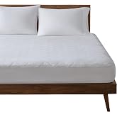 Sleep Philosophy Queen Size Mattress Pad, 100% Cotton Mattress Protector | Quilted Fitted Pocket Up to 16", Classic Cloud Quilted, Breathable Mattress Topper Bed Cover OEKO-TEX, Machine Washable