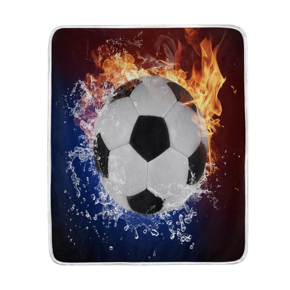 Amazon Com Alaza Football Soccer Ball With Fire And Water Blanket