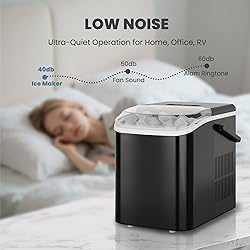 DUMOS Fast & Quiet Ice Maker for Countertop – 9