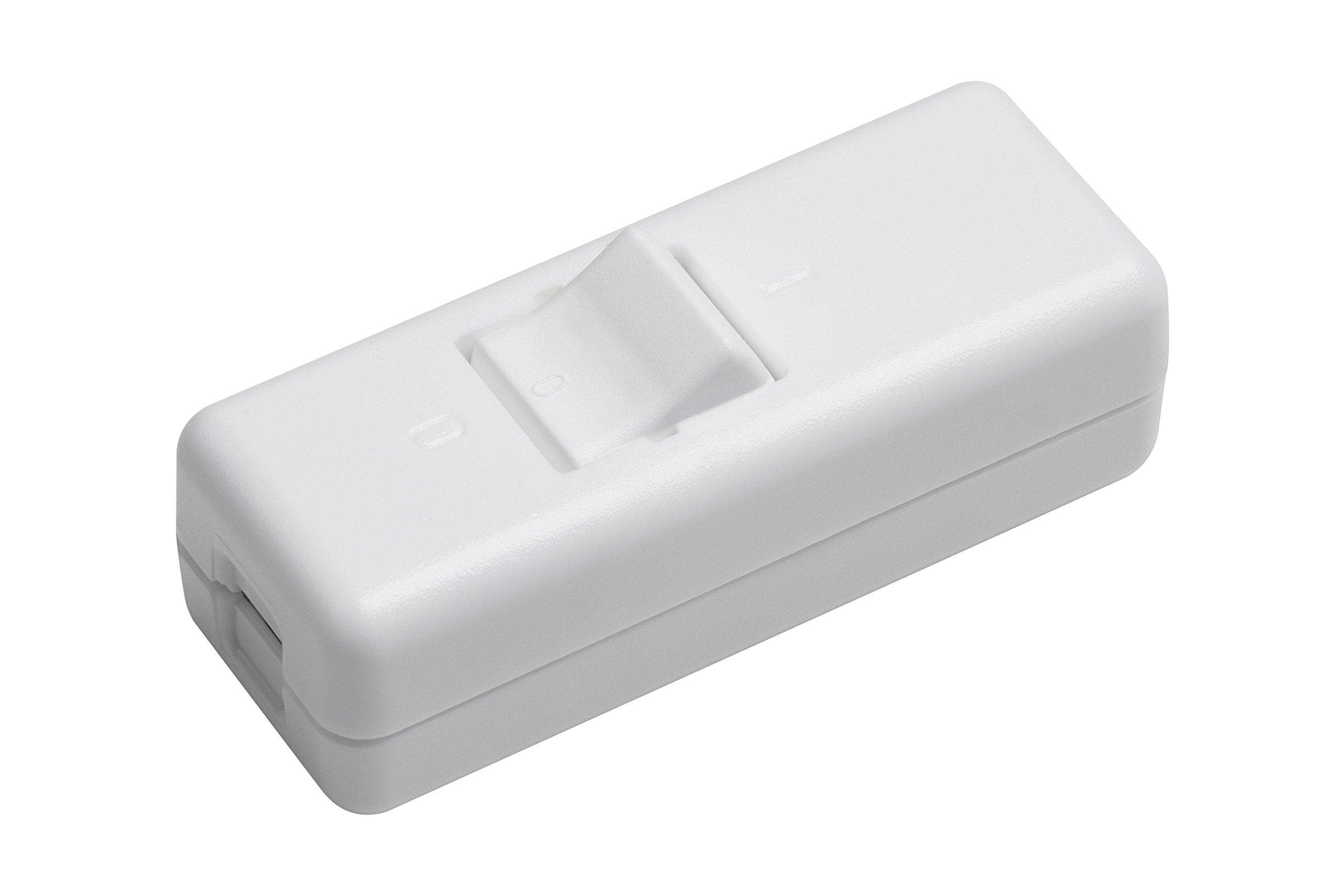 Meister Corded Intermediate Switch 2-Pole 10 A/Strain Relief/Protective Conductor Terminal, White, 7441260