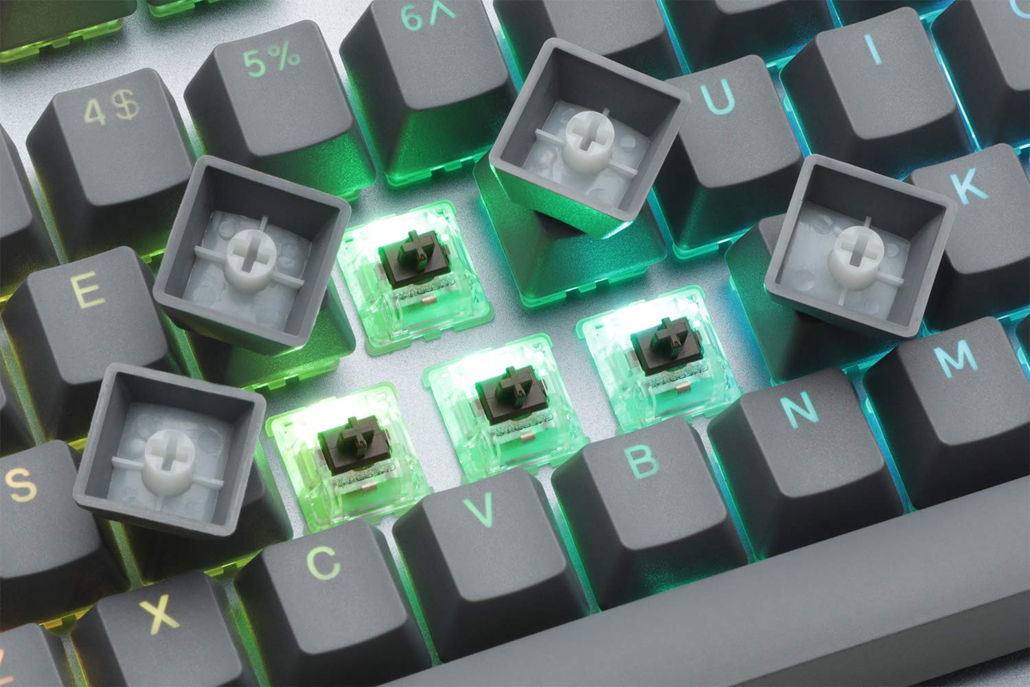 DROP CTRL Mechanical Keyboard — Tenkeyless TKL (87 Key) Gaming Keyboard, Hot-Swap Switches, Programmable Macros, RGB LED Backlighting, USB-C, Doubleshot PBT, Aluminum Frame (Halo True, Gray)