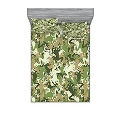 Ambesonne Animal Fitted Sheet & Pillow Sham