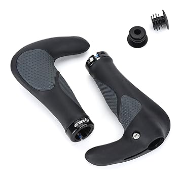 Topnaca® 2X neue Generation Geleinsätze Stoßfestigkeit Ergonomie Komfort Design Fahrrad MTB XC FR Lenkergriff mit G2 Schraube