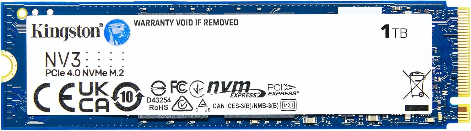 SSD Kingston NV3 1TB NVMe Gen4 | M.2 2280, SNV3S/1000G