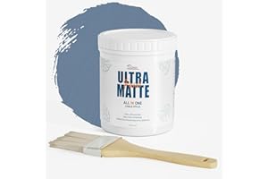 CIONIA Chalk Paint - Ultra Matte Chalk Paint for Furniture, Home Decor, Crafts,Cabinet Paint, Wood Paint - Eco-Friendly - All-in-One -(5 OZ,Blue Grey)