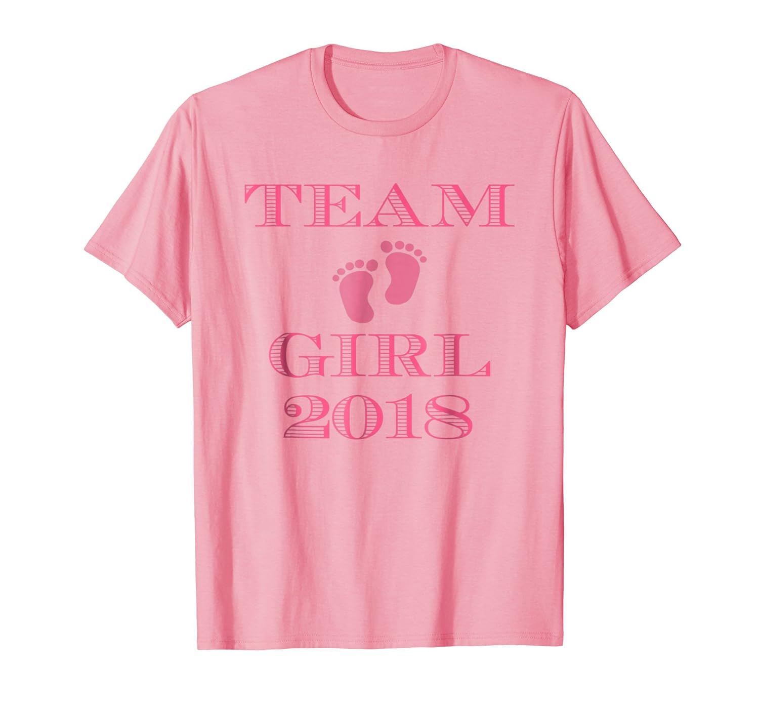 Baby Shower Gender Reveal Team Girl Pink 2018 Shirt-anz