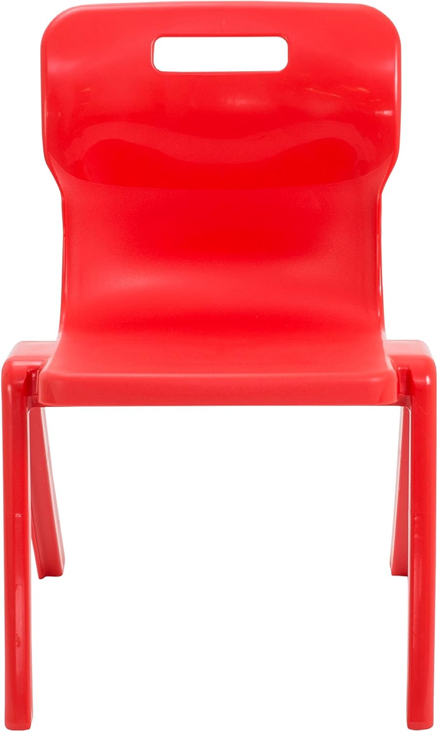 Titan One Piece Classroom Chair, Plastic, Red, Size 5 for Ages 9-13 Years - Image 5
