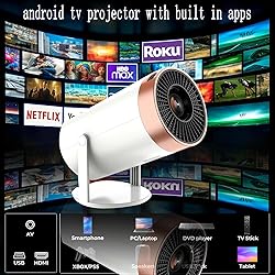 HY 300 Mini Projector,with Wifi and Bluetooth 4k