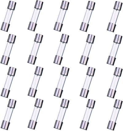 HUAREW F1.6AL250V 20Pcs 5x20mm Glass Fuse 1.6A 250V Fast-Blow Pack