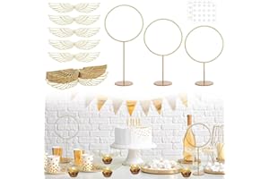JITINX 103 Pcs Wizard Party Chocolate Decoration, with 3 PCS Gold Goal Posts, 50Pcs Golden Wings Chocolate Wafer Cupcake Toppers with 50Pcs Glue Point for Birthday Wizard Theme Party Supplies