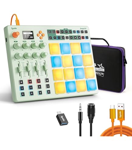 Amazon.com: Synido Wireless MIDI Pad Controller, USB Rechargeable
