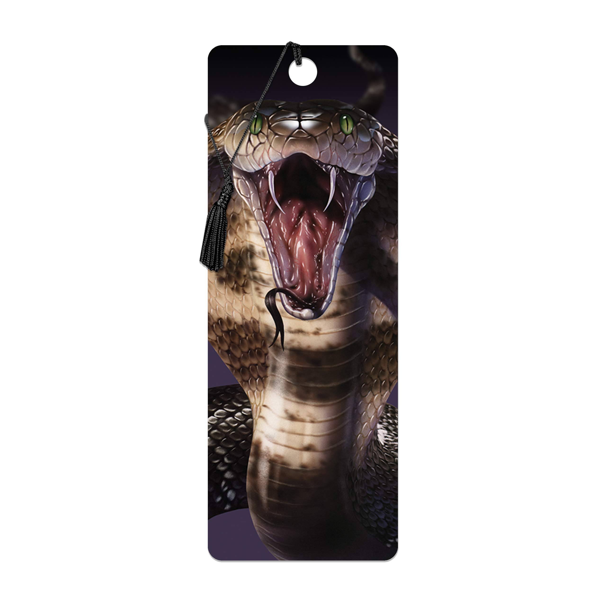 3D LiveLife Bookmark - Cobra from Deluxebase. A Snake Bookmark with lenticular 3D Artwork Licensed from Renowned Artist David Penfound