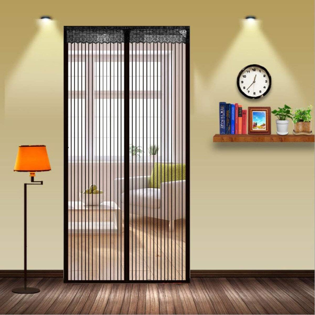 Screen Door, Powerful and Full Frame Velcro, Keep Away from Mosquitoes Curtain