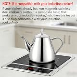 Stainless Steel Teapot with Infuser 52oz 1.5L 5-6 Cups Silver view 5