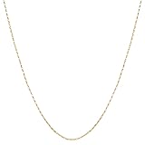 Kooljewelry 14k Yellow Gold 0.7 mm Long Box Chain