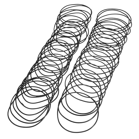 sourcingmap 100mm x 2.4mm Gummi Dichtungring Gummiring O-Ring Filterring schwarz 50 Stück de de