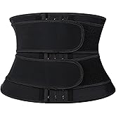 Atbuty Short Torso Waist Trainers Cincher for Women Corset Underbust Latex Sport Girdle Hourglass Body Shaper