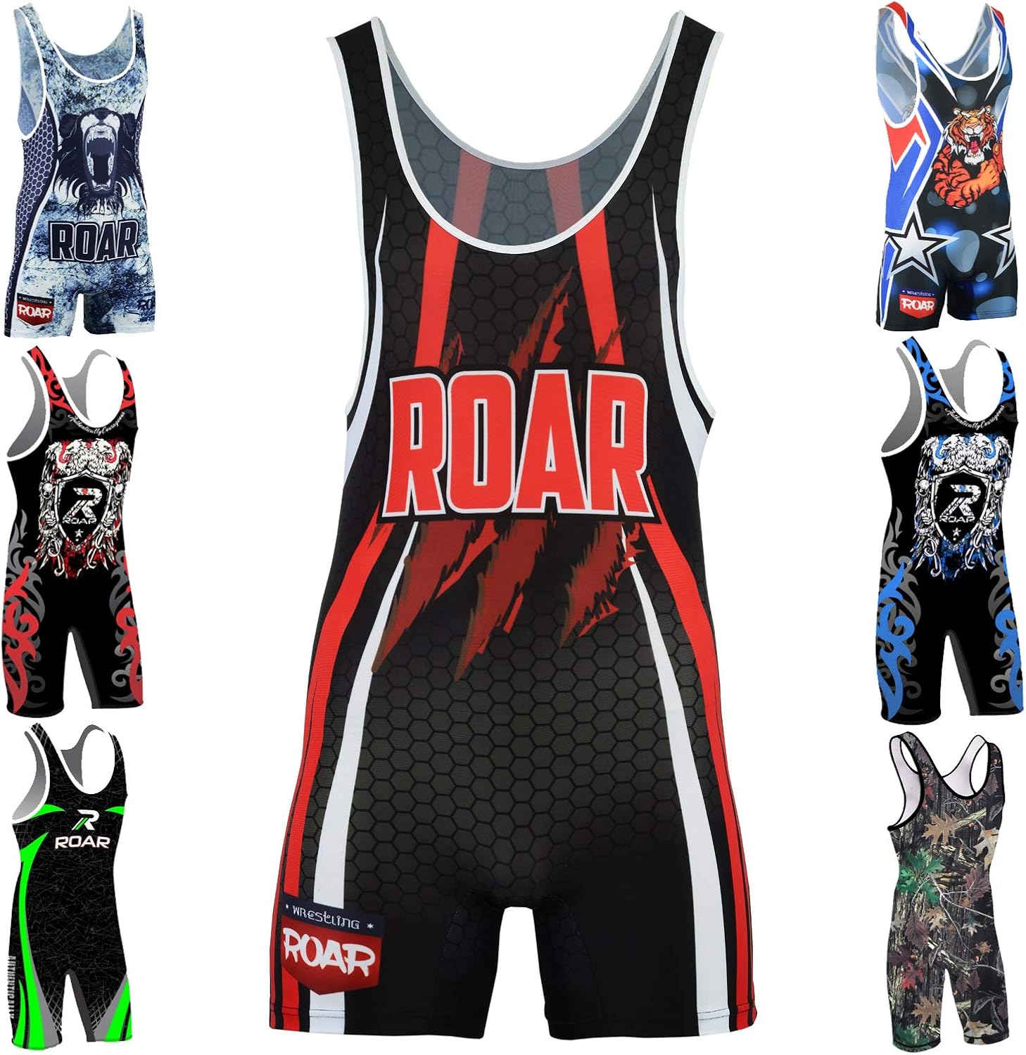 ROAR Athletic Men's Wrestling Singlet Suit Bodywear Uniform