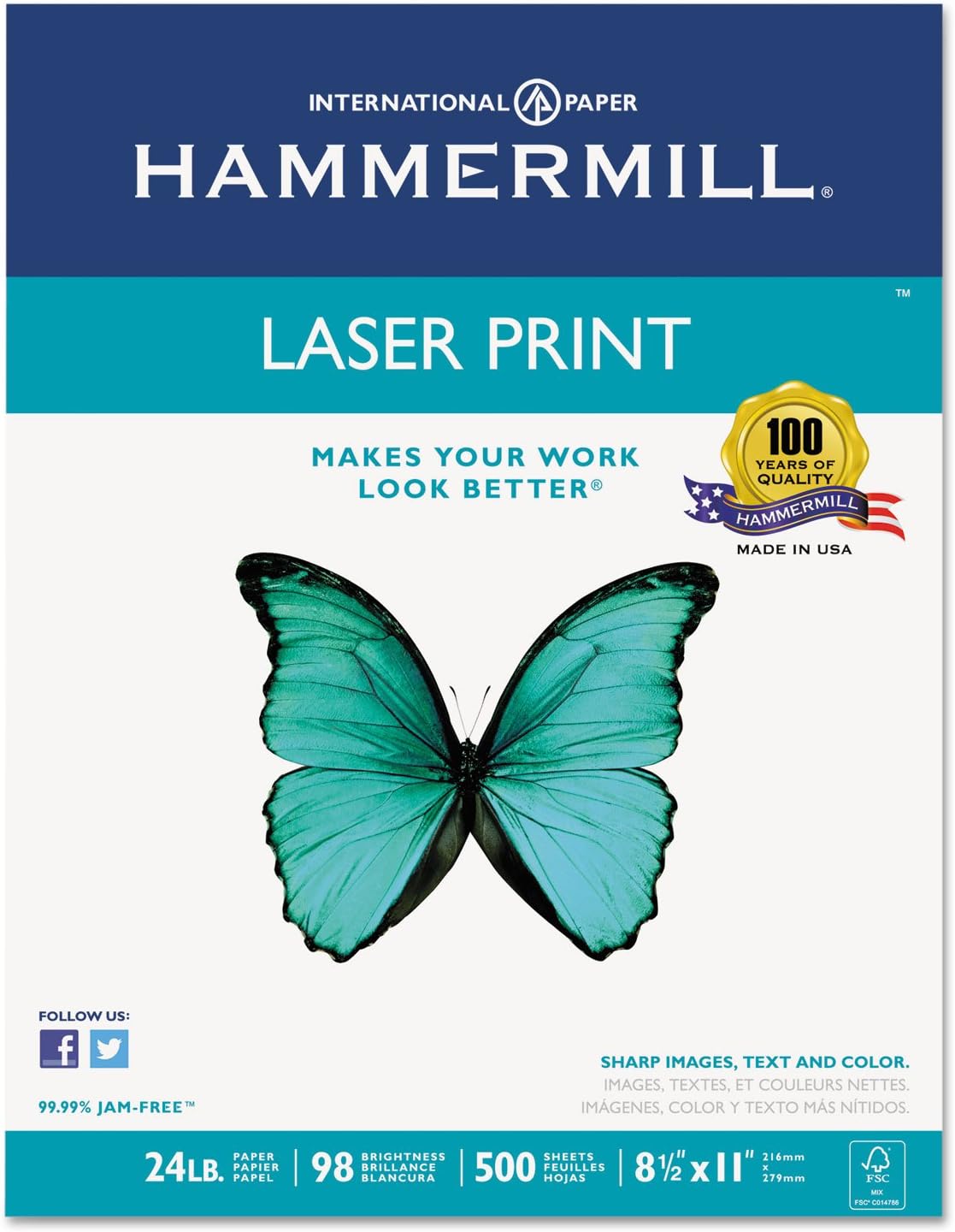 Hammermill Laser Print Office Paper : Laser Printer Paper : Office Products