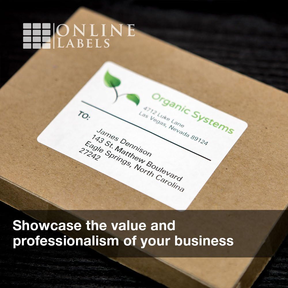 4 x 3.33 Shipping Labels - Pack of 600 Labels, 100 Sheets - Inkjet/Laser Printer - Online Labels : Office Products