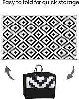 Albert Austin Large Outdoor Rug 150x250cm UV Resistant Waterproof Mat view 4
