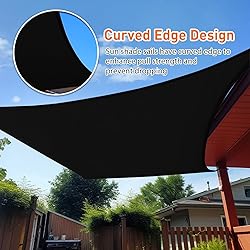 Artpuch 15'x16' Sun Shade Sail Curved Commercial