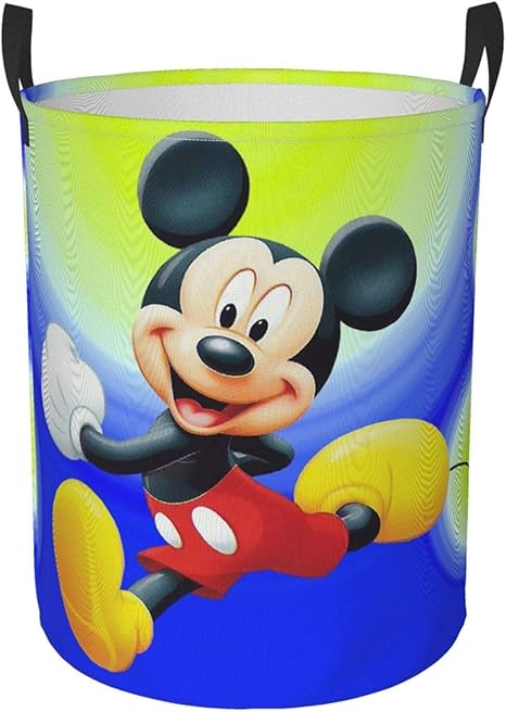 Amazon Co Jp ランドリーバスケット ミッキー 洗濯かご 防水 収納 ランドリー収納 内側撥水加工 洗濯 おしゃれ 洗濯カゴ ランドリー 折り畳み式 洗濯物入れ 脱衣かご 滑り止め取っ手付き ホーム キッチン