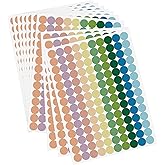 Tallew 2800 Pieces 3/4 Inch 10 Color Diameter Color Coding Labels Polychrome Stickers Assorted Removable Stickers for Classrooms Offices Labeling Marking(Green Series)