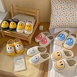 dubuto Smile Face Slippers for Girls Boys, Cute