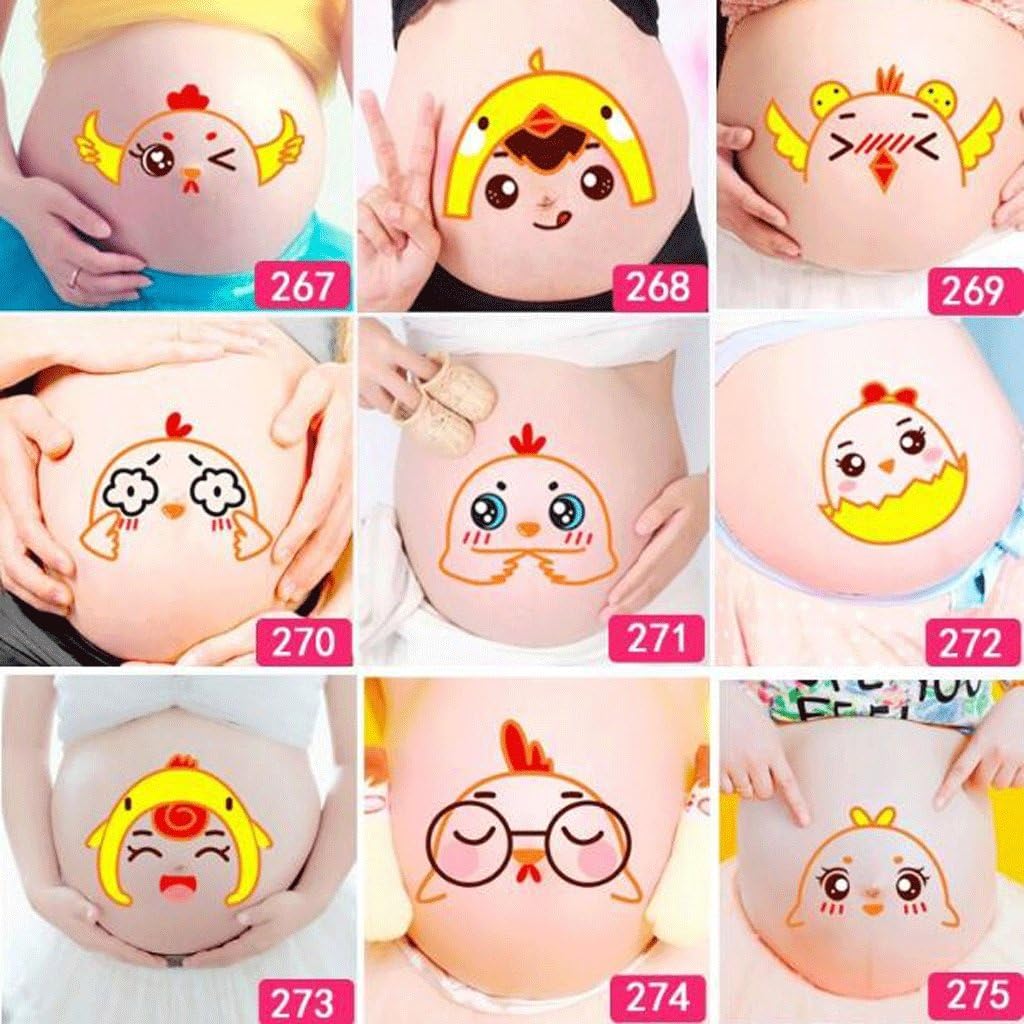 GAOLILI Big Belly Stickers Photo Stickers Photo Portrait Mujeres