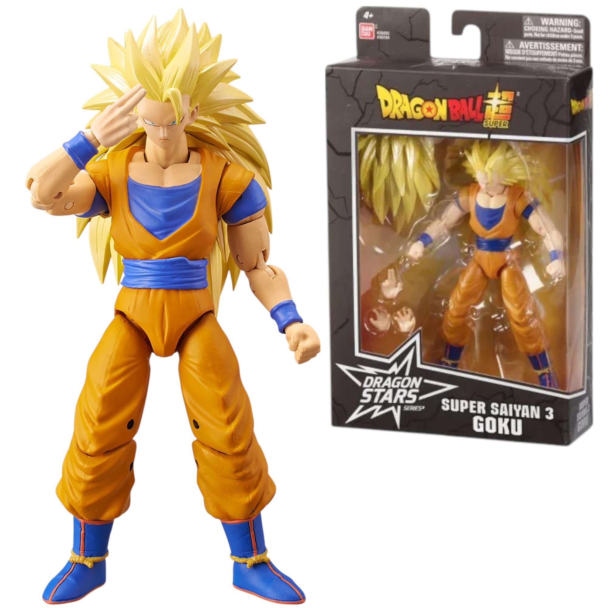 BANDAI Dragon Stars Figures SUPER SAIYAN 3 GOKU 17cm Articulated Dragon Ball Figure — image 1
