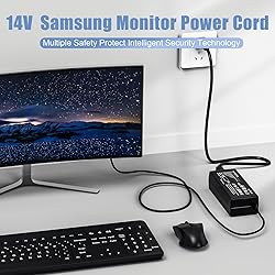 14V Power Cord for Samsung Monitor