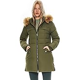 Orolay Women's Winter Down Jacket with Faux Fur Trim Hood