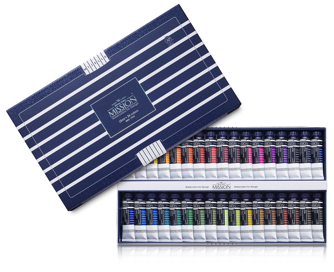 Photo 1 of Mijello Water color MISSION White Class Watercolors 34pcs x 15ml