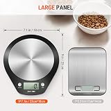 Accuweight 203 Digital Kitchen Scale 5 kg LCD Stainless Steel 0.1 oz steps view 8