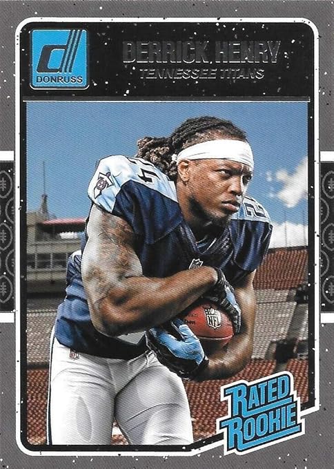 Derrick Henry Rookie Card Autograph 2016 Leaf GOLD DERRICK HENRY AUTO 