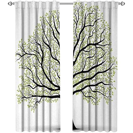 Amazon Com Returiy Tree Of Life Curtains Darkening Blackout Big