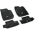 Rugged Ridge Floor Liner Set for Jeep Wrangler JK | Front & Rear, 4-Piece Set, All-Terrain, Black | 12987.03 | Fits 2007-2018 Jeep Wrangler JK 2-Door