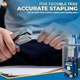 SOL 10,000-Pack 26/6 Staples, Durable Steel, Anti-Jam for Office & Home view 6